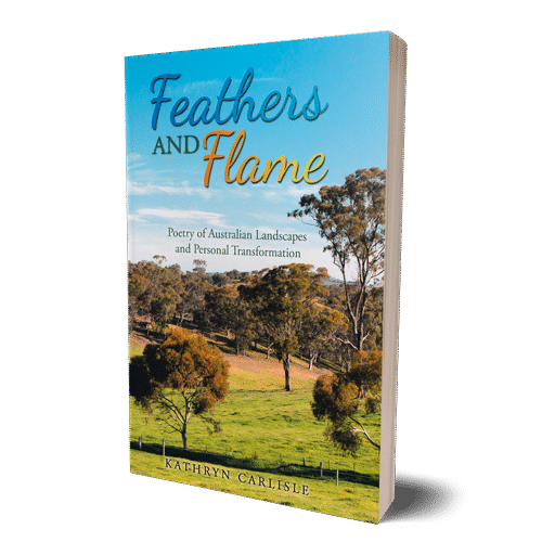 Feathers and Flame _ Poetry of Australian Landscapes and Personal Transformation 3D cover